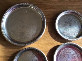 Set 12 Sottobicchieri Metallurgica Damascati