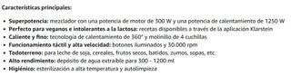 Klarstein Máquina Leche Vegetal, Batidos, Zumos...