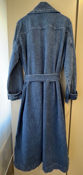 Gabardina vaquera True NYC azul. Talla 40 italiana