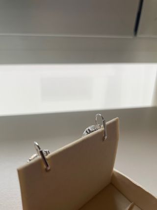 Pendientes Swarovski Plata y Blanco