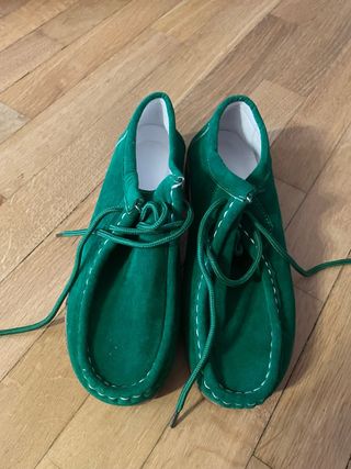 Scarpe verdi tessuto numero 36