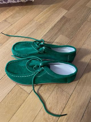 Scarpe verdi tessuto numero 36