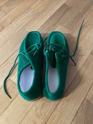 Scarpe verdi tessuto numero 36