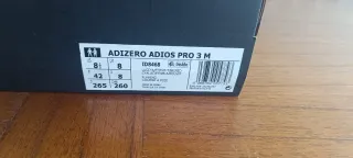 Adidas Adizero Adiós Pro 3 Blanco Naranja