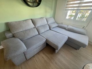 Sofá modular gris grande