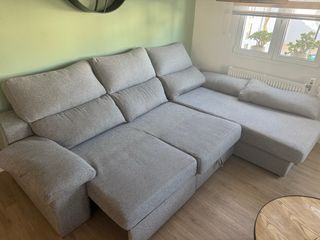 Sofá modular gris grande