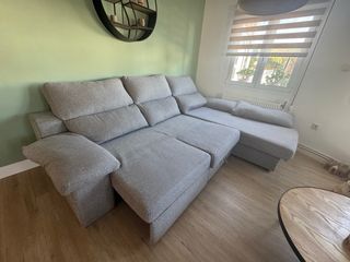 Sofá modular gris grande