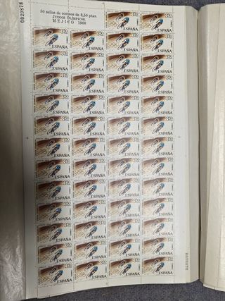 Sellos Olimpiadas Méjico 1968