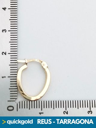040-04-00533 AROS ORO 18K OVALADOS