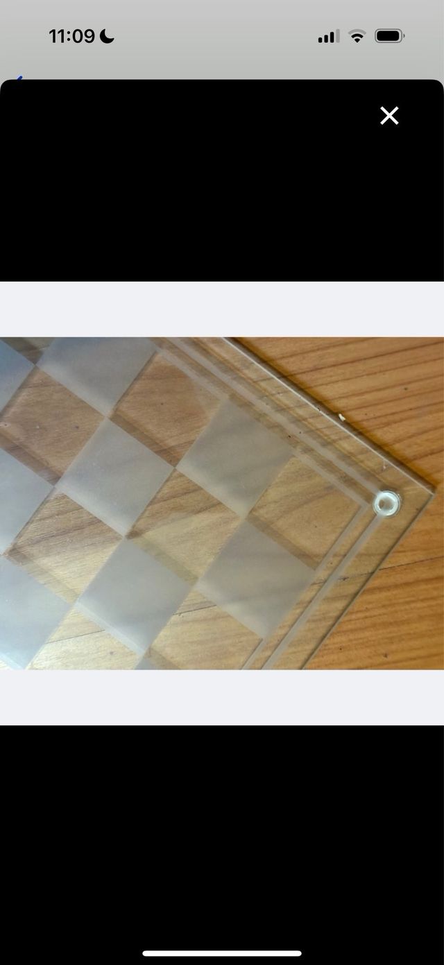 Juego de ajedrez de cristal