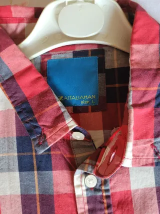 Camicia uomo a quadri manica corta