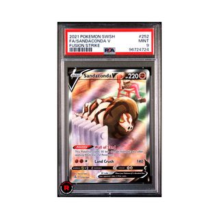 Sandaconda V #252 PSA9 Mint Pokemon Fusion Strike