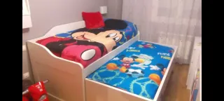 Cama nido 3 cajones + 2 colchones