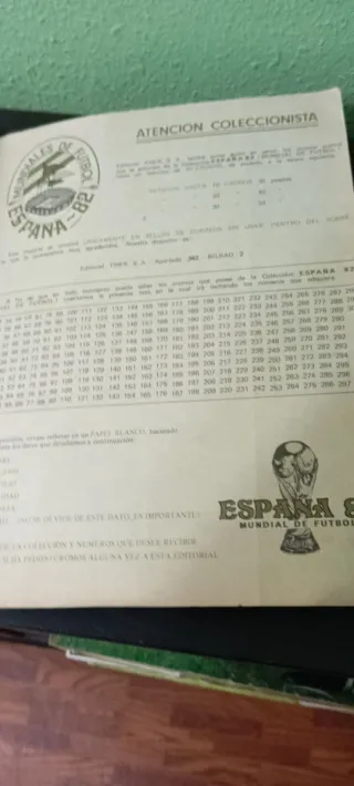 Álbum FHER Mundial España 82 Completo