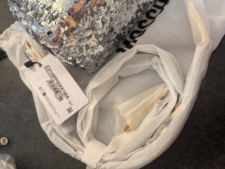 Borsa Love Moschino paillettes argento