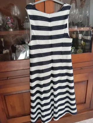 Vestido punto rayas marineras