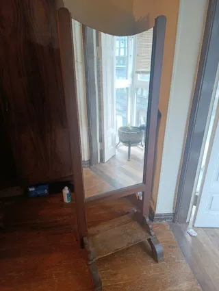 Espejo de pie vintage madera