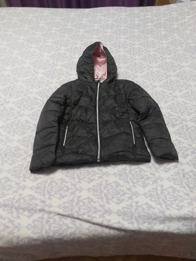 Abrigo niña 6-7 años negro