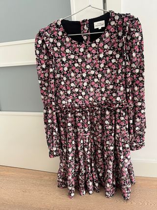 Vestido Stella et Suzie floral negro y rosa