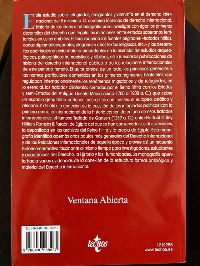 Migraciones, refugiados y amnistía en el derech...
