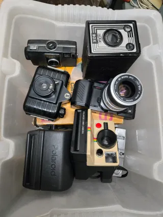 Set di Fotocamere Antiche Alka, Cosina, Polaroid