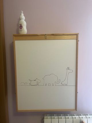 Cambiador de pañales pared para bebé hasta 15kg