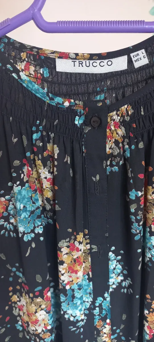 Vestido Trucco Talla L Estampado Floral