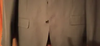 Traje de caballero gris azulado