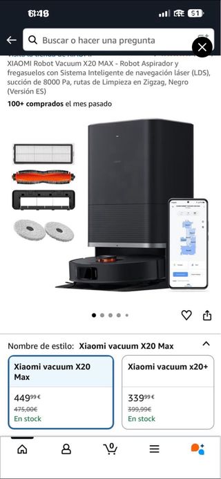 Robot Aspirador Xiaomi X20 MAX