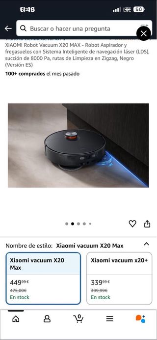 Robot Aspirador Xiaomi X20 MAX