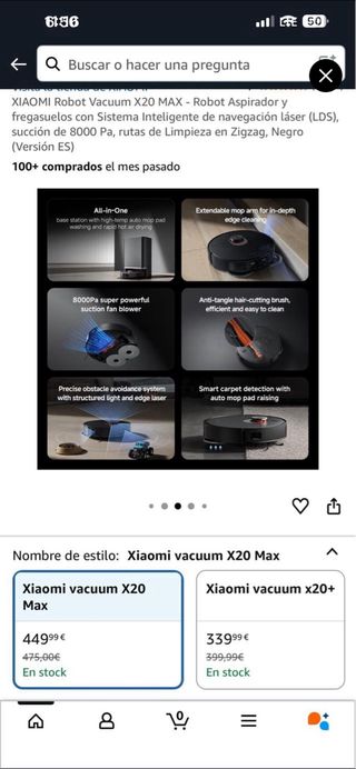 Robot Aspirador Xiaomi X20 MAX