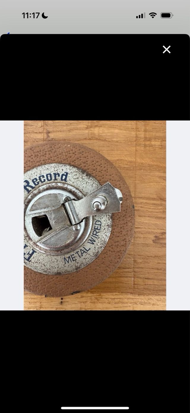 Cinta métrica antigua marca Freemans Record