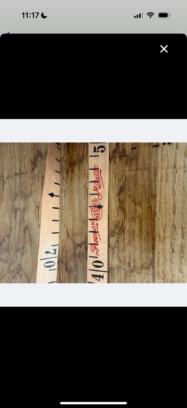 Cinta métrica antigua marca Freemans Record