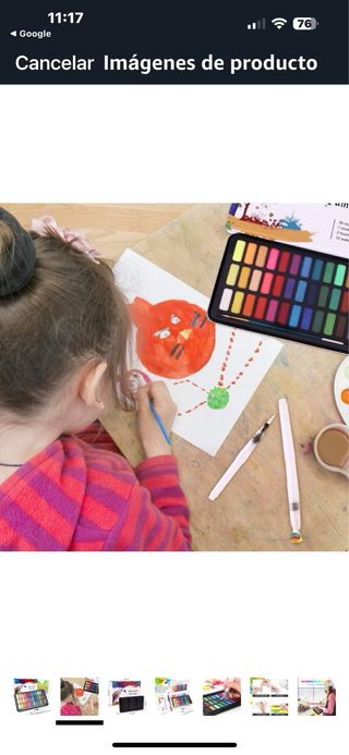 Caja de acuarelas nueva