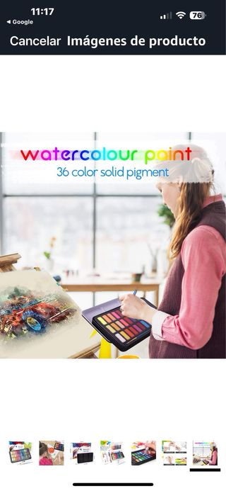 Caja de acuarelas nueva