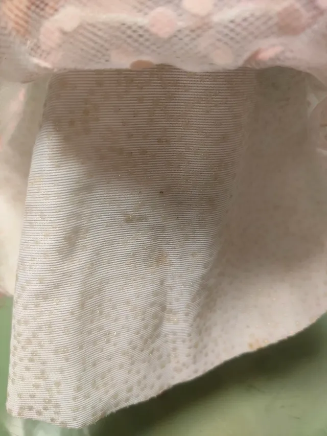 falda o capa rosa de lunares original de Barbie