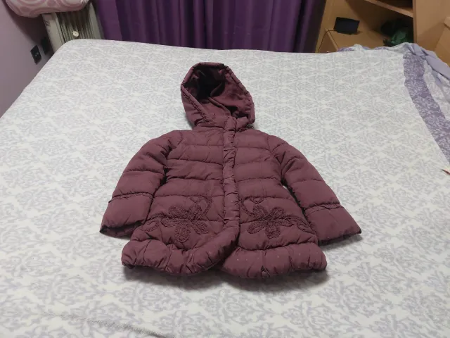 Abrigo niña 7-8 años plumífero