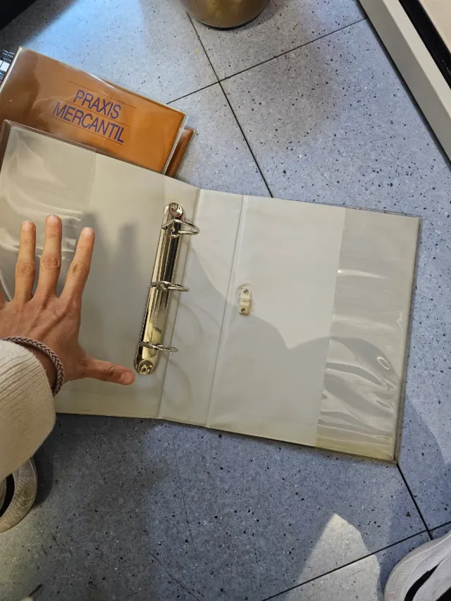 Archivadores 3 anillas marrones