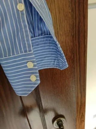 Camicia Brooksfield Uomo Tg. III Azzurra Righe