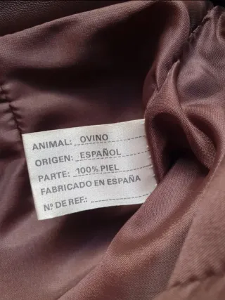 Pantalón de piel auténtica negro