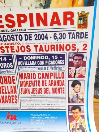 Cartel Taurino El Espinar 2004