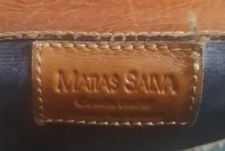 Bolso bandolera de piel marrón unisex