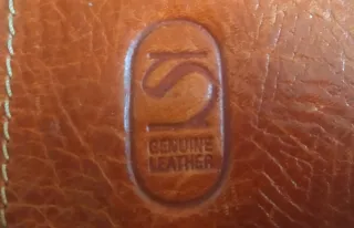 Bolso bandolera de piel marrón unisex