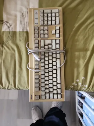 Teclado Trust Beige/Blanco