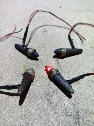 Antorchas de pared con LED efecto llama