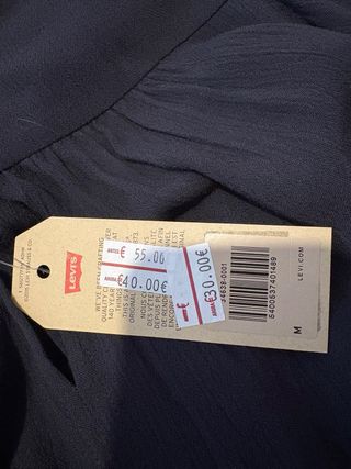 Camisa Levi's azul nuevo con etiquetas