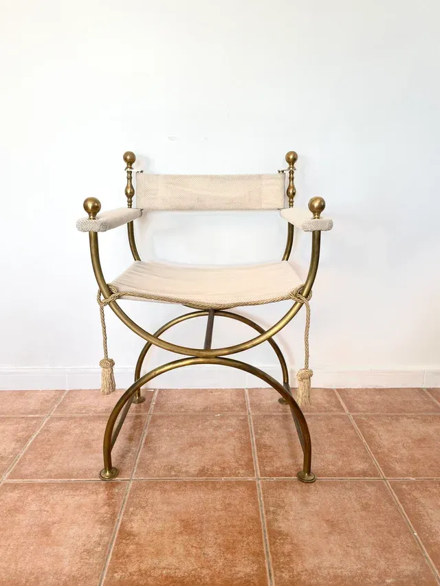 Poltrona Vintage Neoclassica Hollywood Regency