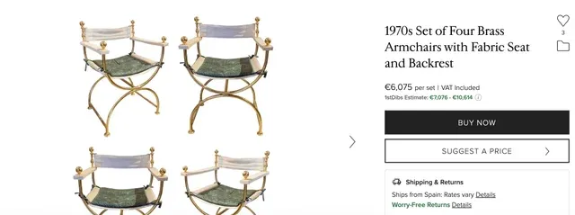 Poltrona Vintage Neoclassica Hollywood Regency