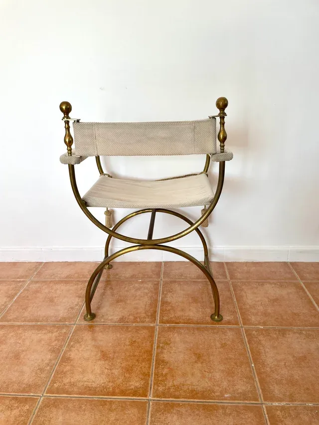 Poltrona Vintage Neoclassica Hollywood Regency