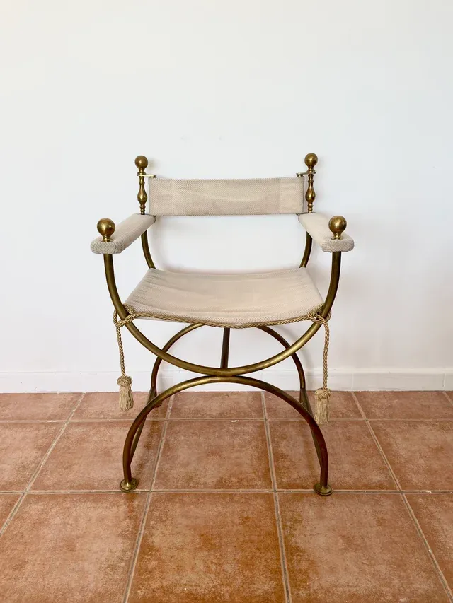 Poltrona Vintage Neoclassica Hollywood Regency